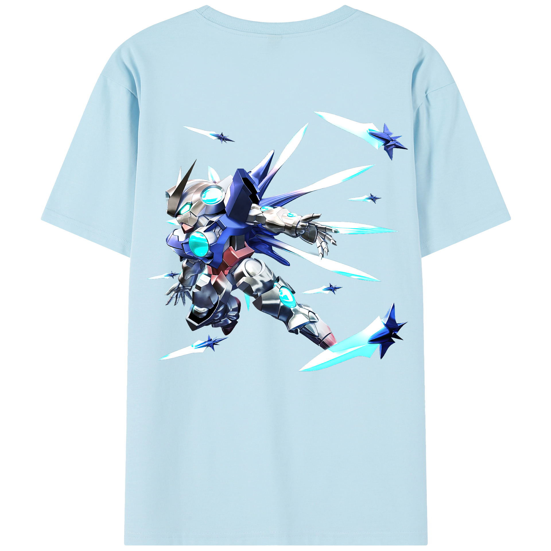 （画像用） 機動戦士ガンダム Mobile Suit Gundam 綿100％半袖Tシャツ（背面プリント）